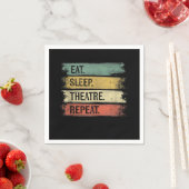 Theater wiederholen Theater Tech Geschenke Schausp Serviette (Beispiel)