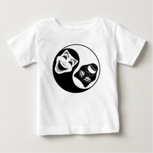 Theater Yin Yang Design - Komödie und die Masken d Baby T-shirt