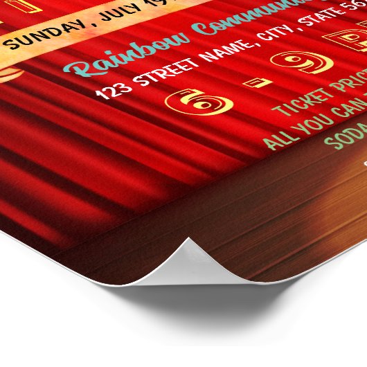 Theaterabend Flyer Poster (Ecke)