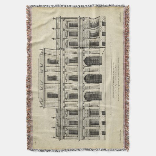 Theaterart Façade durch Colen Campbell Decke (Vorderseite Vertikal)