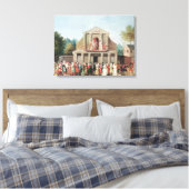 Theateraufführung in Saint-Laurent Leinwanddruck (Insitu (Schlafzimmer))