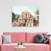 Theateraufführung in Saint-Laurent Leinwanddruck (Insitu (Wohnzimmer))