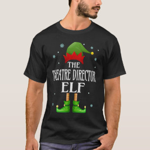 Theaterdirektorin Elf Xmas Familie Matching Weihna T-Shirt