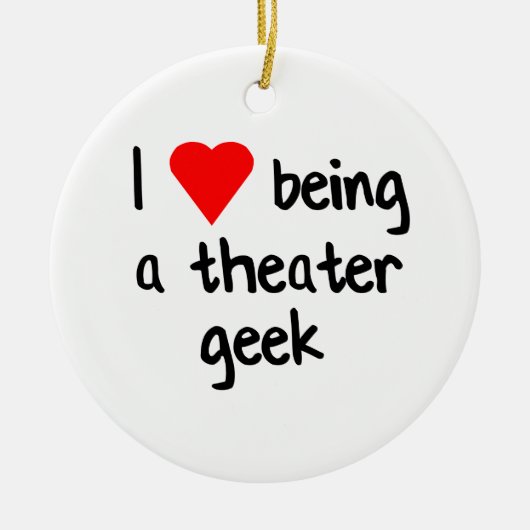 Theatergeek-/Drama-Nerd-Geschenk Keramikornament (Vorne)