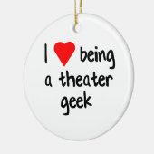 Theatergeek-/Drama-Nerd-Geschenk Keramikornament (Links)