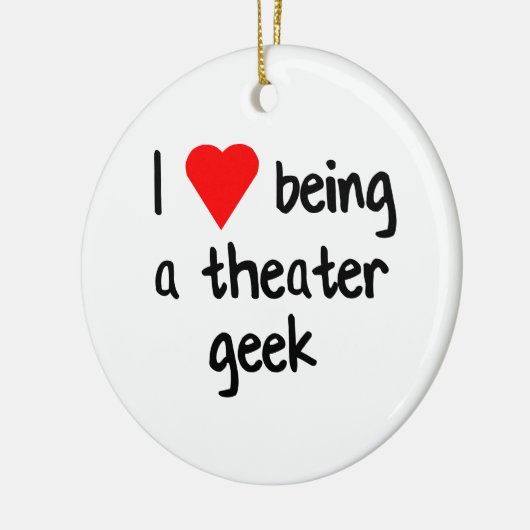 Theatergeek-/Drama-Nerd-Geschenk Keramikornament (Links)
