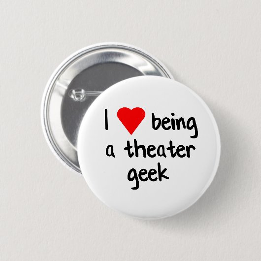 Theatergeek-Liebe Button (Vorne & Hinten)