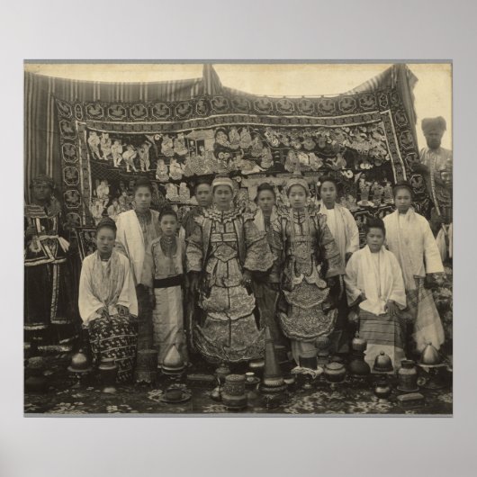 Theatergesellschaft, Burma, c.1910 Poster (Vorne)