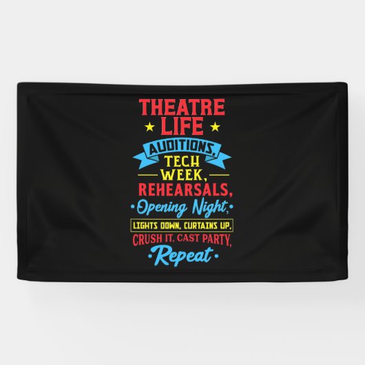 Theaterleben für Schauspieler Banner (Horizontal)