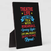 Theaterleben für Schauspieler Fotoplatte (Seite)