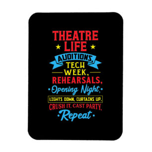 Theaterleben für Schauspieler Magnet