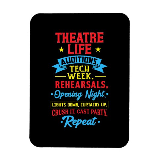 Theaterleben für Schauspieler Magnet (Vertikal)