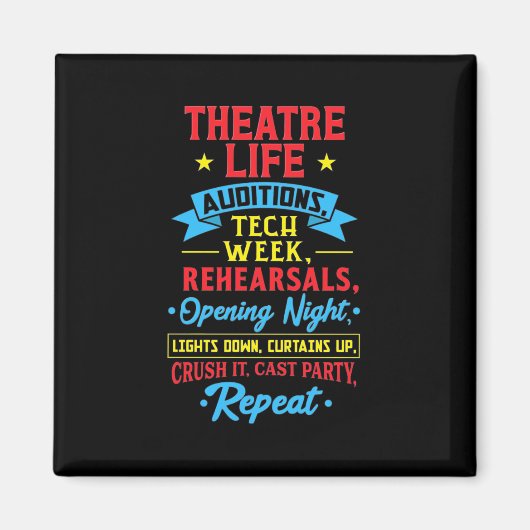 Theaterleben für Schauspieler Magnet (Vorne)