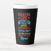 Theaterleben für Schauspieler Milchtasse (Vorderseite)