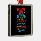 Theaterleben für Schauspieler Ornament Aus Metall (Rechts)