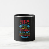 Theaterleben für Schauspieler Tasse (Zentrum)