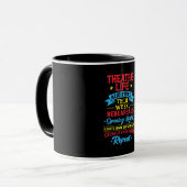 Theaterleben für Schauspieler Tasse (Vorderseite Links)