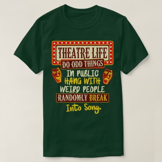 Theaterleben T-Shirt (Design vorne)