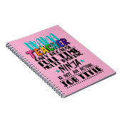 Theaterlehrer nur wegen Vollzeit-Multitasking Notizblock (Rechte Seite)