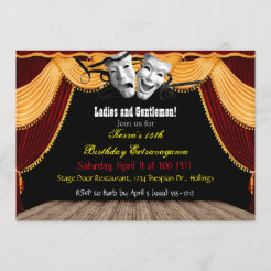Theater Einladungen Zazzle.de