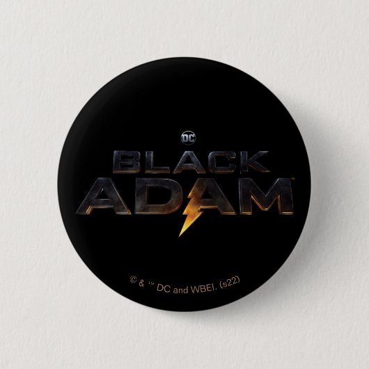 Theaterlogo von Black Adam Button (Vorderseite)