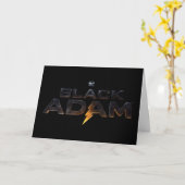 Theaterlogo von Black Adam Karte (Gelbe Blume)