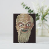 Theatermaske, Ostmauer, Oecus 5, 60-50 v. Chr. Postkarte (Stehend Vorderseite)