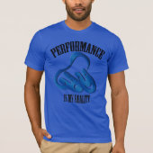 Theatermaske Performance Reality Blue T - Shirt (Vorderseite)