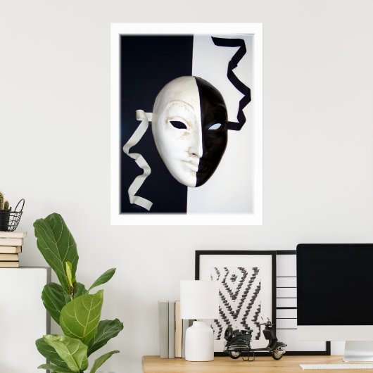 Theatermaske Poster (Heimbüro)