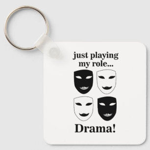 Theatermaske Theater Drama Bühne Schauspielerei Schlüsselanhänger