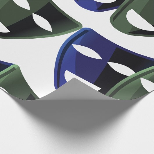 Theatermasken Geschenkpapier