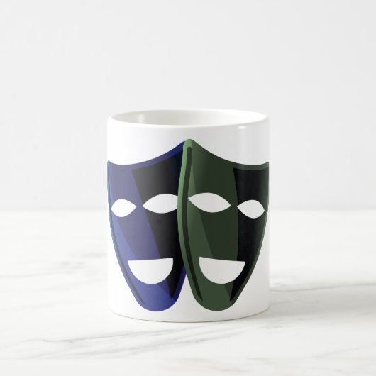 Theatermasken Kaffeetasse (Mittel)