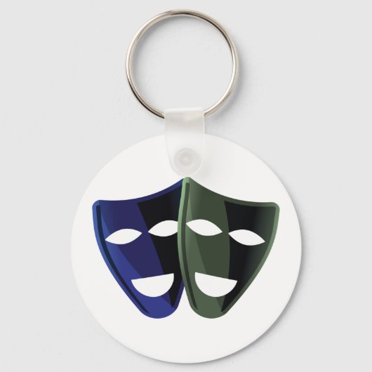 Theatermasken Schlüsselanhänger (Vorderseite)