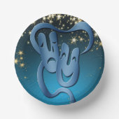 Theatermasketball Comedy Tragedy Stars Party Pappteller (Vorderseite)