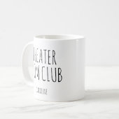 Theatermutter Personalisierter Name Dramaclub Elte Kaffeetasse (Vorderseite Links)