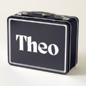 Theatername Personalisiert Metall Brotdose (Rückseite)