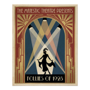 Theaterplakat der Follies aus den 1920er Jahren Poster