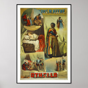 Theaterplakate Vintage "Othello" Poster