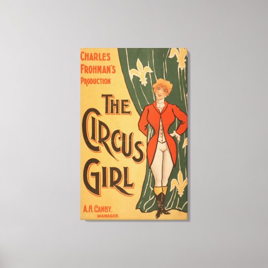 Theaterposter #1 des Circus Girl Leinwanddruck (Vorderseite)