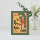 Theaterposter #1 des Circus Girl Postkarte (Stehend Vorderseite)