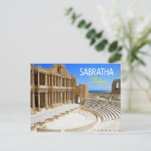 Theaterruinen von Sabratha, Libyen Postkarte (Stehend Vorderseite)