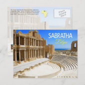 Theaterruinen von Sabratha, Libyen Postkarte (Vorne/Hinten)