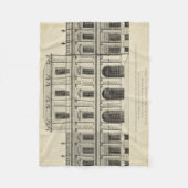 Theaterstil-Fassade von Colen Campbell Fleecedecke (Vorderseite)