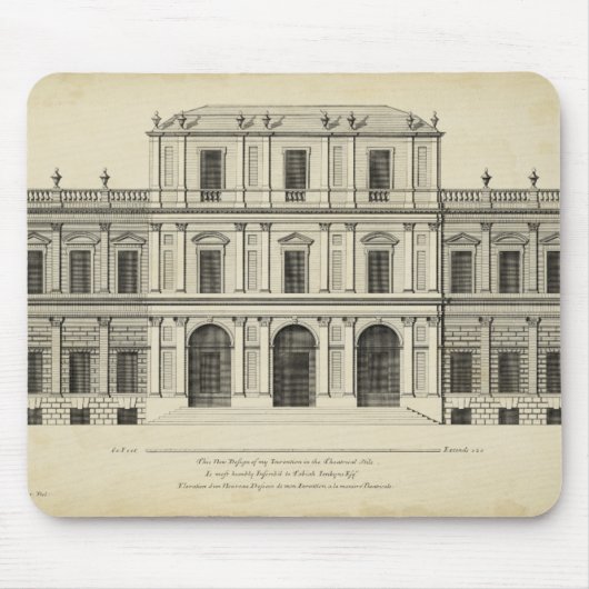 Theaterstil-Fassade von Colen Campbell Mousepad (Vorne)