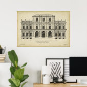 Theaterstil-Fassade von Colen Campbell Poster (Heimbüro)