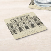 Theaterstil-Fassade von Colen Campbell Rechteckiger Pappuntersetzer (angewinkelt)