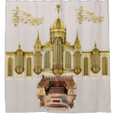 Theaterstück Pipe Orgel Musik Meisterwerk Duschvorhang (Vorderseite)