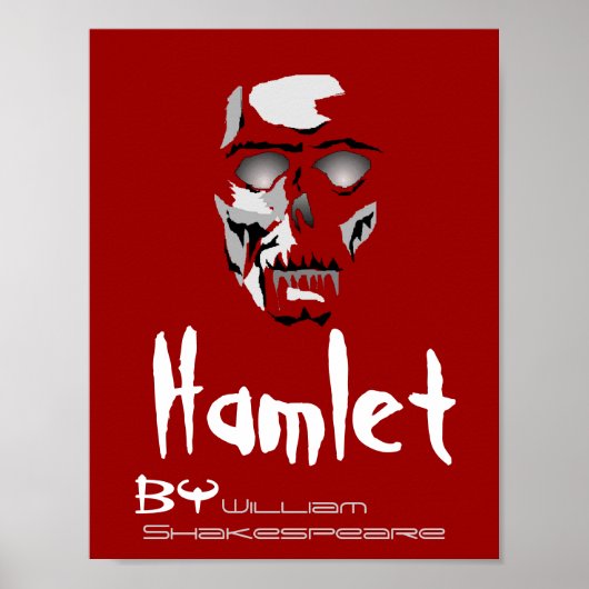 Theaterstück Poster Hamlet von William Shakespeare (Vorne)