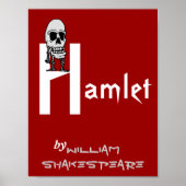 Theaterstück Poster Hamlet von William Shakespeare (Vorne)