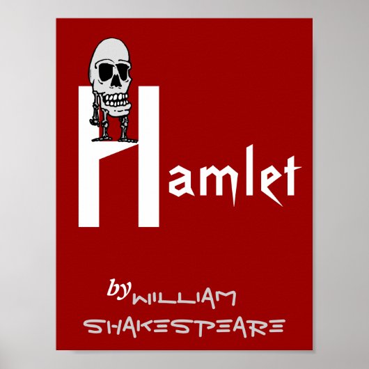 Theaterstück Poster Hamlet von William Shakespeare (Vorne)
